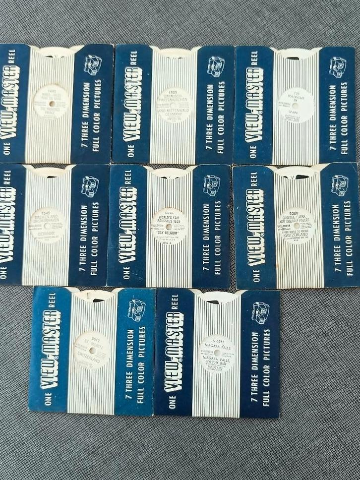 View-Master schijfjes.7 pakjes/21 schijfjes (diverse landen), Verzamelen, Speelgoed, Gebruikt, Ophalen of Verzenden