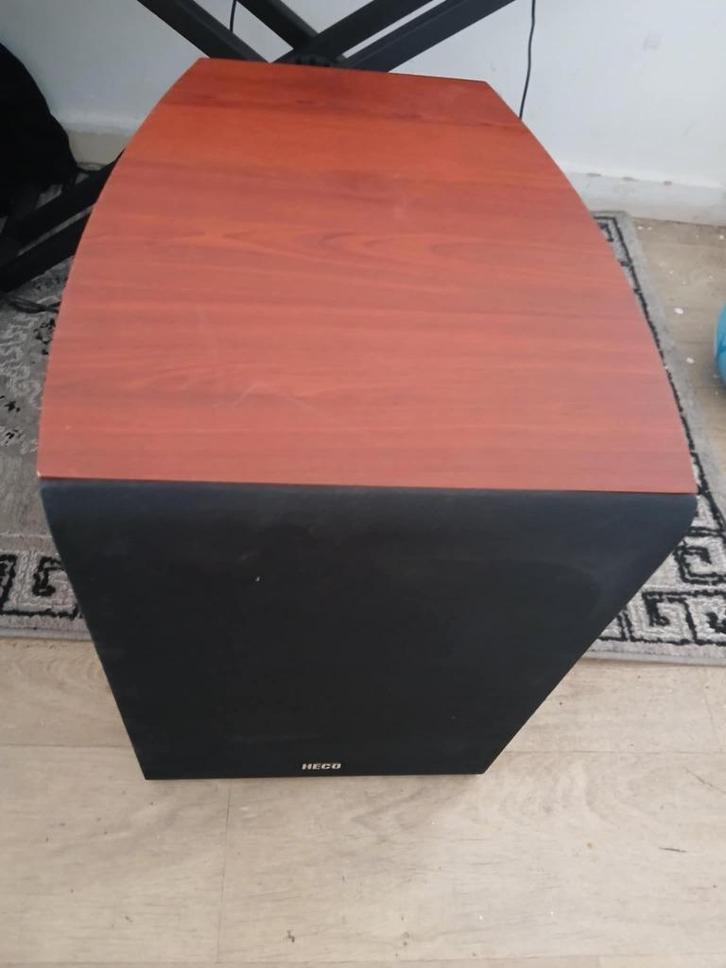 Active Subwoofer heco victa sub 25a 200 watts, Audio, Tv en Foto, Luidsprekerboxen, Zo goed als nieuw, Subwoofer, 120 watt of meer