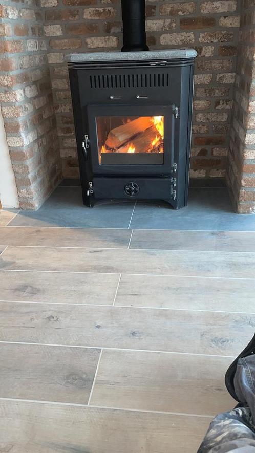 Hout kachel cv, Huis en Inrichting, Haarden, Zo goed als nieuw, Ophalen