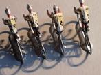 4 PEUGEOT  coureurkes uit metaal, Antiek en Kunst, Antiek | Speelgoed, Verzenden
