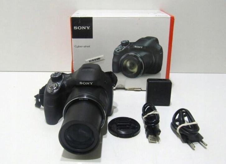 Sony cybershot DSC-H400 63x Optical zoom 20.1Mp 16Gb + TAS, Audio, Tv en Foto, Fotocamera's Digitaal, Zo goed als nieuw, Compact