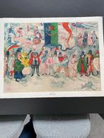 ENSOR LITHO van  "CARNAVAL IN VLAANDEREN", Antiek en Kunst, Kunst | Litho's en Zeefdrukken, Ophalen of Verzenden