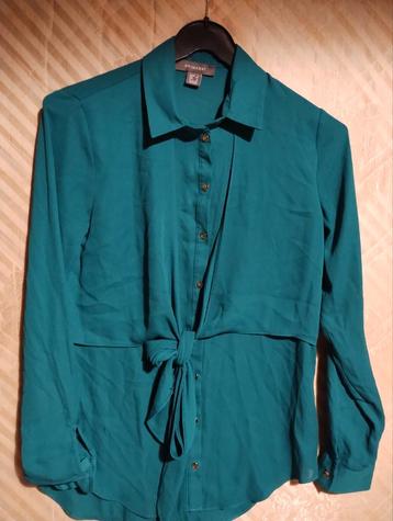 Groene blouse merk primark maat 34. beschikbaar voor biedingen