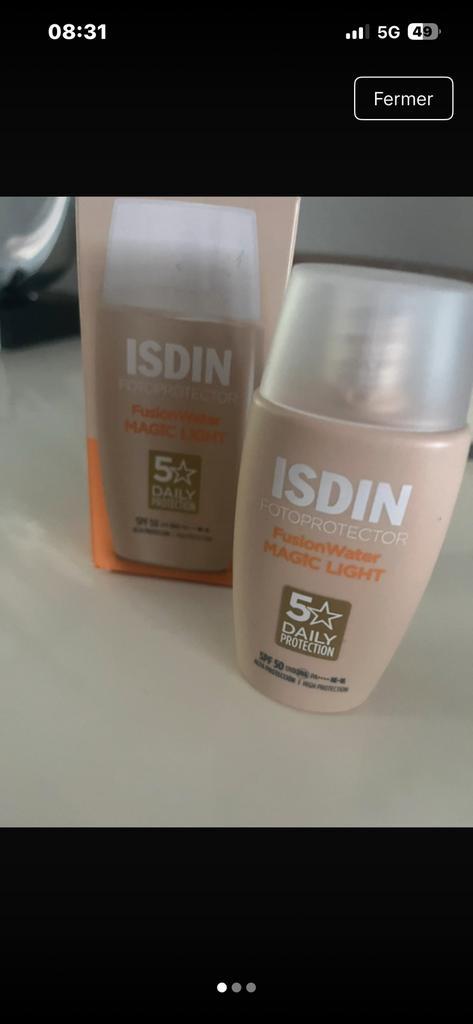 Isdin Photoprotecteur Fusion Water Spf50, produits num 1, Bijoux, Sacs & Beauté, Beauté | Soins du visage, Neuf, Enlèvement ou Envoi