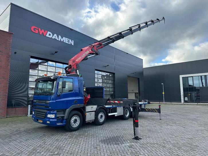 DAF CF 85.380 8x4 Palfinger PK 72002 8x Hydraulisch, Auto's, Vrachtwagens, ABS, Airconditioning, Centrale vergrendeling, Elektrische buitenspiegels