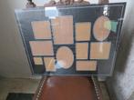 Collage onder glas, Huis en Inrichting, Woonaccessoires | Lijsten, Ophalen of Verzenden, Gebruikt, Minder dan 50 cm, 50 tot 75 cm