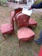 4 fauteuils. Louis Philippe., Antiek en Kunst, Ophalen of Verzenden