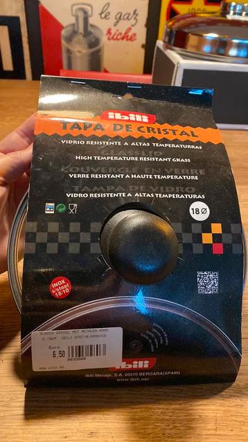 10 deksels merk Ibili diameter 18 cm beschikbaar voor biedingen
