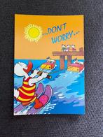 Postkaart Disney Donald Duck 'Don't worry', Verzamelen, Disney, Donald Duck, Plaatje of Poster, Zo goed als nieuw, Verzenden