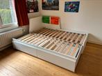 Ikea FLEKKE bedbank 80x200cm uitschuifbaar, Ophalen, Gebruikt, Wit, 80 cm