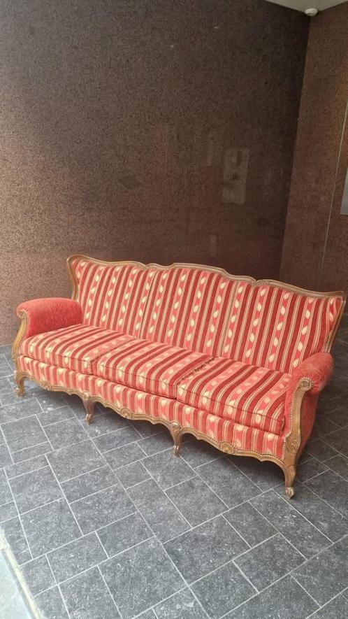 3-zitsbank in Louis XVI-stijl gestoffeerd, Antiek en Kunst, Antiek | Meubels | Stoelen en Sofa's, Ophalen