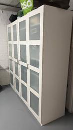 Witte IKEA kledingkast — 4 deuren, Huis en Inrichting, Ophalen, Met hangruimte, Zo goed als nieuw, 200 cm of meer