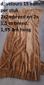 2zware,velours overgordijnen verduisterd,2m hoog en 1,5 m br, Huis en Inrichting, Gebruikt, Vintage, Ophalen of Verzenden, 150 tot 200 cm