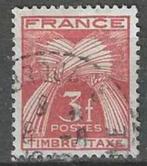 Frankrijk 1946/1955 - Yvert 89TX - Takszegel 3 F. (ST), Postzegels en Munten, Postzegels | Europa | Frankrijk, Verzenden, Gestempeld