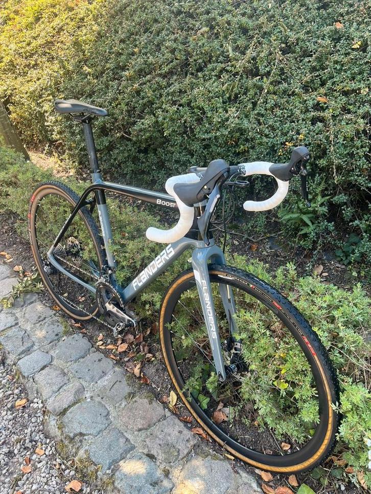 Flanders carbon cross fiets, Fietsen en Brommers, Fietsen | Racefietsen, Zo goed als nieuw, Carbon, Ophalen