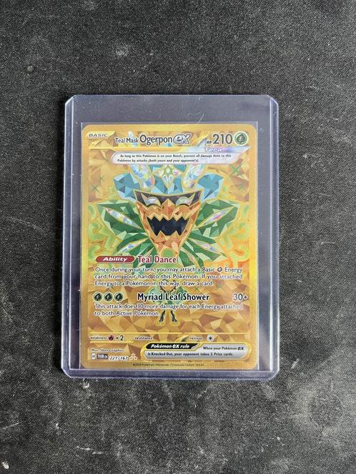 Pokémon Teal Mask Ogerpon ex #221, Hobby en Vrije tijd, Verzamelkaartspellen | Pokémon, Nieuw, Losse kaart, Foil, Ophalen of Verzenden