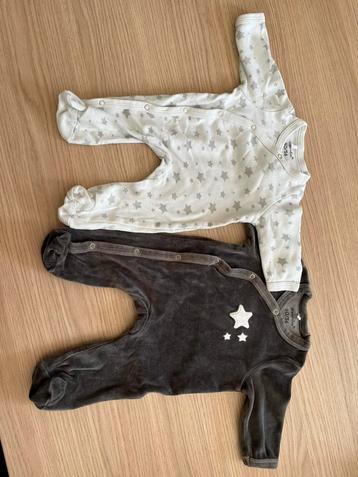 Set van 2 babypyjama’s – maat 50/56 beschikbaar voor biedingen
