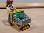 4638: Winkelwagen met vrouw €8 playmobil, Complete set, Gebruikt, Ophalen of Verzenden