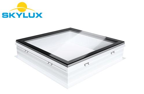 Outlet platdak venster Skylux iWindow vast 100x100cm, Doe-het-zelf en Bouw, Glas en Ramen, Zo goed als nieuw, Veiligheidsglas