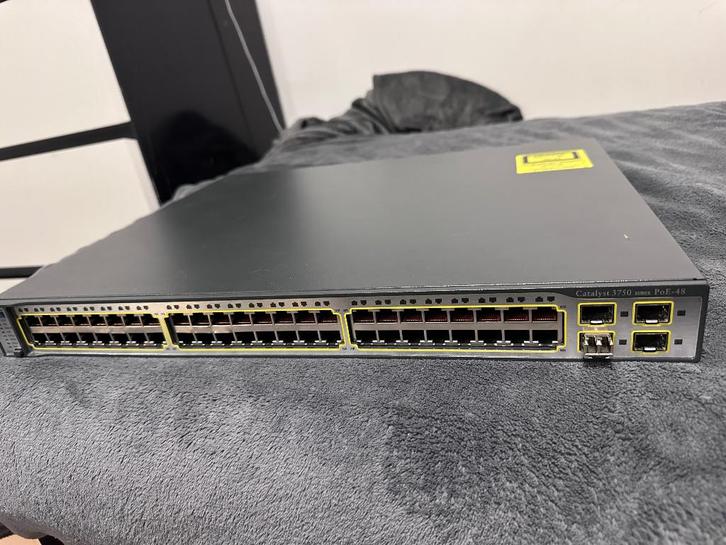 Cisco Catalyst 3750 PoE-48 – Switch 48 ports, Informatique & Logiciels, Commutateurs réseau, Utilisé, Enlèvement
