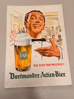Reclamebord DAB dortmunder actien Bier, Verzamelen, Ophalen of Verzenden, Zo goed als nieuw, Reclamebord