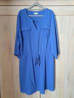 Felblauwe jurk maat 46, Kleding | Dames, Jurken, Blauw, Ophalen of Verzenden, Zo goed als nieuw, Knielengte