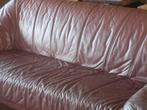 lederen zetels, Maison & Meubles, Canapés | Salons, 150 à 200 cm, Comme neuf, Enlèvement, Cuir
