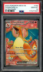 Charizard ex [UR] PSA 10 - 183/165 - 151 2023, Ophalen of Verzenden, Zo goed als nieuw, Losse kaart