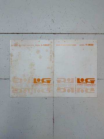 Handleiding L&G model L-2800 & T-1400 beschikbaar voor biedingen