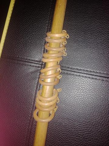 gordijnstang gordijnroede bleek hout 104 cm diameter 28 mm beschikbaar voor biedingen