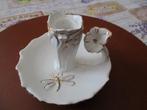porseleinen kandelaar in zeer goede staat, Moins de 25 cm, Enlèvement ou Envoi, Comme neuf, Autres matériaux