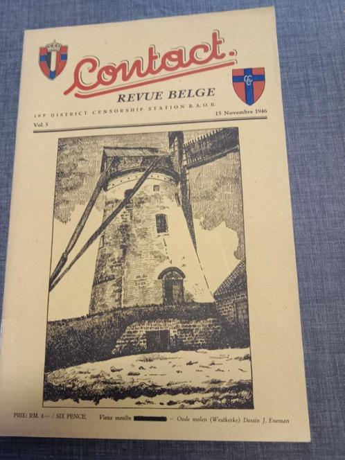 Contact Revue Belge – 1946, Verzamelen, Tijdschriften, Kranten en Knipsels, Tijdschrift, 1940 tot 1960, Ophalen of Verzenden
