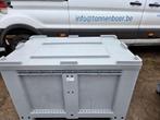 Klein grijze palletboxen 1.20 x 80 x 79 met deksel (Tonnen), Tuin en Terras, 150 liter of meer, Ophalen, Zo goed als nieuw, Kunststof
