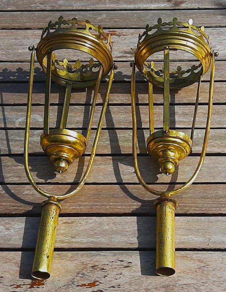 Antieke processielampen, Antiek en Kunst, Antiek | Religieuze voorwerpen, Ophalen of Verzenden
