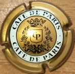 Crémantcapsule de Bordeaux CAFÉ DE PARIS goud & zwart nr 02, Nieuw, Frankrijk, Witte wijn, Ophalen of Verzenden