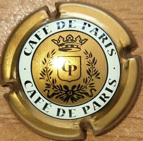 Crémantcapsule de Bordeaux CAFÉ DE PARIS goud & zwart nr 02, Verzamelen, Wijnen, Nieuw, Witte wijn, Frankrijk, Ophalen of Verzenden