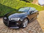 Audi A3 Cabriolet 1.5 TFSI ACT Sport S tronic S LINE, Auto's, 4 cilinders, Cabriolet, Alcantara, Zwart