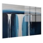 Peinture sur verre minimaliste en cascade 105x70cm + système, Maison & Meubles, Accessoires pour la Maison | Peintures, Dessins & Photos