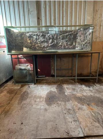 Aquarium 900 litres 225x55x60, Enlèvement, Aquarium d'eau douce rempli