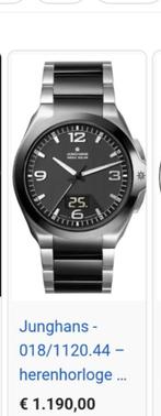 Horloge, Handtassen en Accessoires, Horloges | Heren, Polshorloge, Overige materialen, Zo goed als nieuw, Zilver