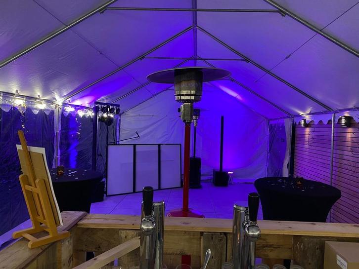 Verhuur van partytenten + bezorging en montage inbegrepen, Hobby en Vrije tijd, Feestartikelen | Verhuur, Nieuw, Ophalen of Verzenden