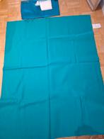 Lap stof met voering en afbiesboord, Ophalen, 30 tot 120 cm, Groen, Nieuw