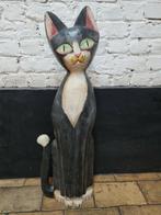 60 cm hoge houten kat, Antiek en Kunst, Ophalen of Verzenden