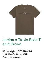 Jordan x Travis Scott T-shirt Brown, Kleding | Heren, T-shirts, Ophalen, Bruin, Nieuw, Overige maten