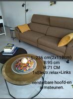 2,5-zit/stof/1x relax/verstelbare hoofd-en armsteunen,..., Huis en Inrichting, Zetels | Zetels, Ophalen, Stof