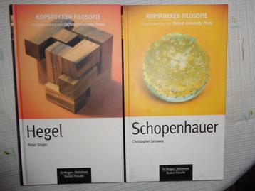 nr.11&12 kopstukken Filosofie  Hegel - Schopenhauer, Enlèvement ou Envoi, Utilisé, Singer/janaway