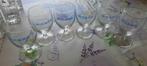 12 oude ricard glazen met een blauwe rand, Verzamelen, Ophalen of Verzenden, Gebruikt