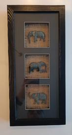 Kader met olifantjes 38cm x 18cm, Ophalen of Verzenden, Zo goed als nieuw