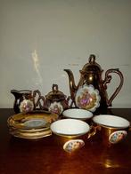 vaisselle mocca or 24 carats Bavière, Antiquités & Art, Enlèvement ou Envoi