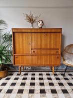 Vintage midcentury kast | high-board | retro, Ophalen, Gebruikt, Met deur(en), 100 tot 150 cm